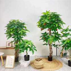 Simulated fortune tree bonsai environmentally friendly artificial plants landing home shopping mall set flowers plastic decoration fortune tree