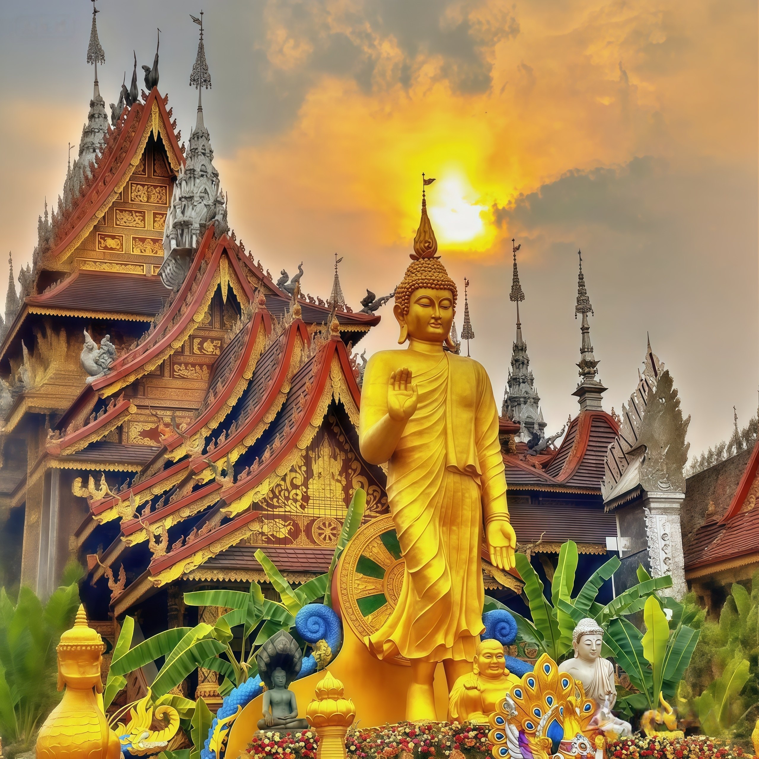 含动车西双版纳4天3晚跟团游星光夜市植物园泼水节云南旅游纯玩