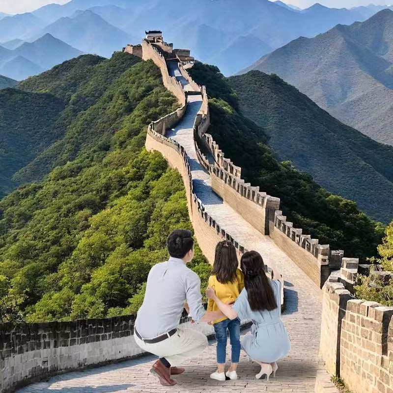 北京八达岭长城一日游一家一团含门票缆车包车上门接送旅游私家团