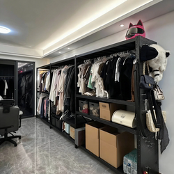 Household Shelves, Wardrobes, Open-Style Multi-Layer Coat Racks, Multi-Functional Storage Hangers, Thickened Storage Racks