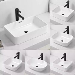 High-End Ceramic Countertop Basin, Various Sizes, Artistic Basin, Household Washbasin, Single Basin, Balcony Washbasin, Washbasin