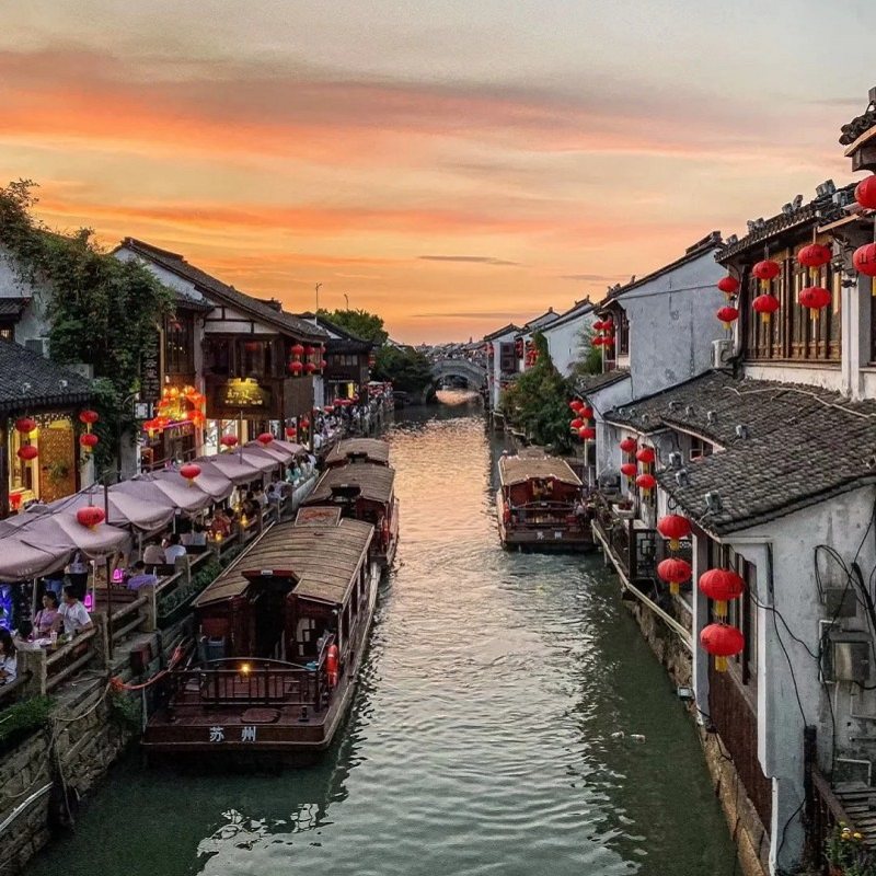 杭州出发 苏州拙政园/狮子林+寒山寺+七里山塘街纯玩一日游无购物