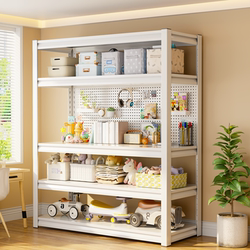 Balcony Storage Rack, Steel Multi-Layer Floor-Standing Rack for Express Delivery, Snack Storage, Bookshelf, Kitchen Storage, Utility Room Organization Rack