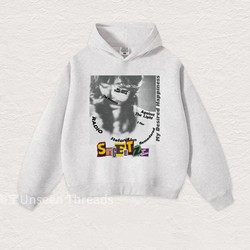 Uts/Janet Sun - Vintage Pop Portrait Autumn/Winter Boxy Sweatshirt Digital Direct Print 350g Heavyweight Men's and Women's Clothing