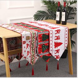 New Christmas home decoration supplies knitted table runner creative Christmas tablecloth table decoration home decoration