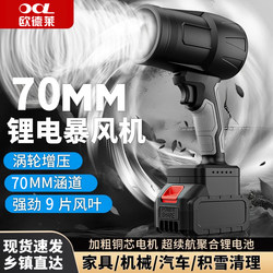 Oudelai Industrial-Grade High-Power Powerful Turbo Blower for Dust Removal and Snow Blowing, Small Handheld Blower