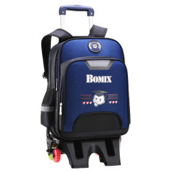 Trolley schoolbag primary school girl 1-2-3-6 grade children boy push and pull six-wheel stair climbing 6-12 years old 8