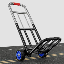 Folding Handcart for Home Use, a Portable Shopping Cart for Carrying Groceries and Luggage