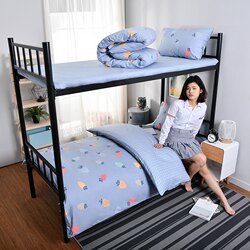 All-student dormitory bedding set, single quilt, suitable for all seasons, six-piece complete set of bedding