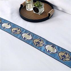 Four-piece hotel bedding set, hotel bedding, B&B pure white linen quilt cover, bed sheets, thickened hotel three-piece set