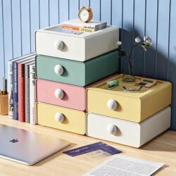 Desktop Storage Box Drawer-Type Office Desk Stationery Organizer Dormitory Entryway Storage Miscellaneous Items Office Storage Rack