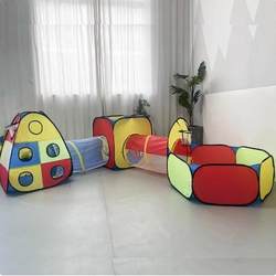 Children's Castle Tent Tunnel Five-Piece Set for Boys and Girls Princess Crawling Indoor Playhouse Toy Ocean Manufacturer