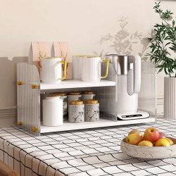 Acrylic Desktop Storage Rack Cup Holder Dining Table Countertop Multi-Layer Storage Rack Home Tea Bar Cup Storage Organizer