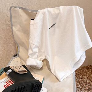 
Spring and Autumn style boys' long-sleeved T-shirt pure cotton white inner bottom shirt children's versatile round neck top medium and large children's clothing