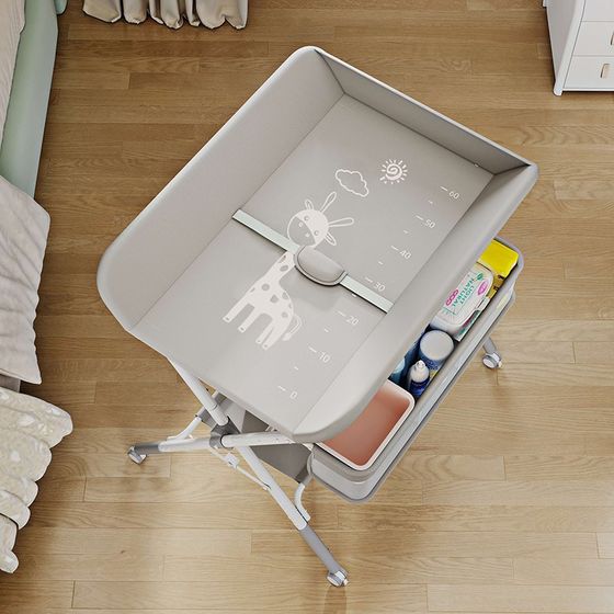 Diabetic Pattern Baby Nursing Channel Portable Multifunctionable Multifunctionable Foldable Folding and Bathing baby bed changes diapers and touch the table
