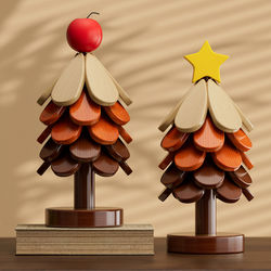 Christmas Tree Heat Insulation Mat, Table Decoration, Niche Creative Housewarming Practical New Year Gift, Anti-Scalding Pot Mat, Bowl and Cup Mat