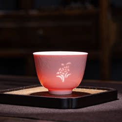 Jingdezhen Red Clay Exquisite Master Cup, Women's Personal Tea Cup, Ceramic Plum, Orchid, Bamboo, Chrysanthemum Underglaze Color Tea Set, Gift Giving