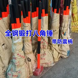 All-Steel Forged Anti-Vibration Handle Octagonal Hammer, Large Iron Hammer, Sledgehammer, Woodworking Hammer, Masonry Hammer, Wall-Breaking Hammer, Fitness Hammer, Double Hammer