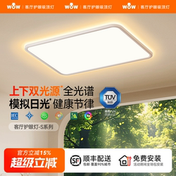 Wow New Dual-Light Source Living Room Ceiling Lamp Full-Spectrum Eye Protection Ultra-Thin Simple Suspended Atmosphere Light Smart Whole House
