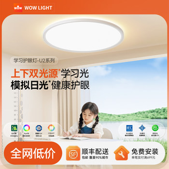 
wow new dual light source eye protection ceiling lamp children's room high brightness full spectrum Nordic mother and baby grade led bedroom lamps