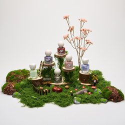 Forest-Style Figurine Landscape Decoration High-End Blind Box Display Stand Product Display Storage Base DIY Moss