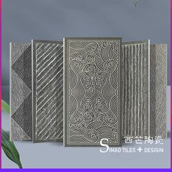 Chinese-Style Courtyard Floor Tiles, Outdoor Courtyard Non-Slip Flooring Stones, Outdoor Garden Terrace Anti-Freeze Antique-Style Tiles 300600