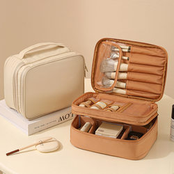 Cosmetic Bag for Women, Portable, Large-Capacity, New Style, Partitioned, Portable Makeup Brush Storage Bag, High-End Travel Toiletry Bag