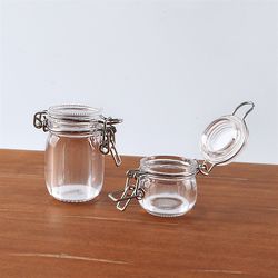 6 points doll house BJD miniature transparent storage tank simulation scene plastic bottle sealed tank storage tank model