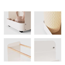 Lifestyle sports storage trolley storage rack basket bag yoga mat with wheels fitness equipment equipment storage basket