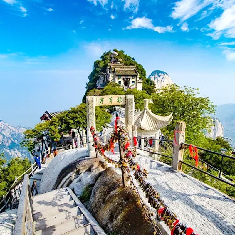 含往返交通--西安旅游12人团兵马俑华山壶口瀑布,赠耳麦升级5钻