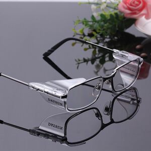 
Metal frame protective glasses with corrective vision and anti-impact safety glasses goggles can be equipped with myopia glasses reading glasses glasses frame