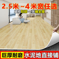 3m Vinyl Flooring for Home Use, Directly Laid on Cement Floor, Thick and Wear-Resistant Floor Mat, Large Area Full Coverage, Self-Adhesive Pvc Flooring