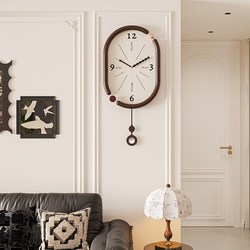 Cream-Colored Vintage-Style Wall Clock, Modern Minimalist Living Room 2026 New Model, Creative Silent Home Wall Clock
