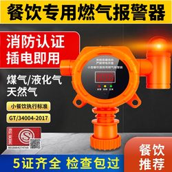 Gas Leak Alarm for Catering and Restaurant Industry, Liquefied Gas Automatic Shut-Off Valve, Gas Alarm for Commercial Use