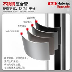 Single bar household interior wall pull-up device without punching door upper single bar household fitness equipment stretch hanging bar