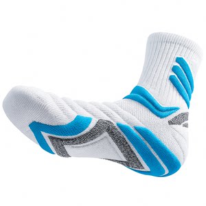 
Autumn and winter thickened warm professional marathon running socks for men and women anti-slip short-cut long-tube badminton sports socks thick