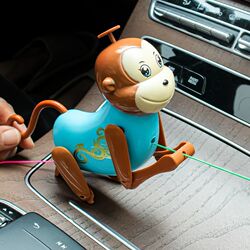 Car baby toy, car baby toy, car rear seat pendant, safe and soothing car baby bed bell
