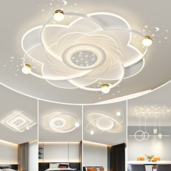 2026 New Living Room Lamp, Modern and Simple Starry Sky Ceiling Lamp, Dining Room and Bedroom Full-Spectrum Eye Protection Whole-House Lighting Package