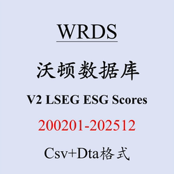 【202512】Wrds V2 Lseg Esg Scores Esg Scores and Ratings Updated to 2025