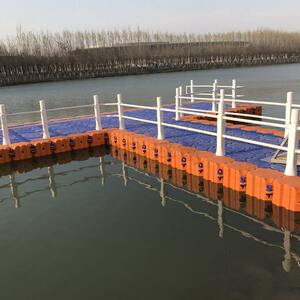 Water floating platform plastic pontoon fishing platform yacht motorboat berth pontoon bridge plank road water floating pontoon pier
