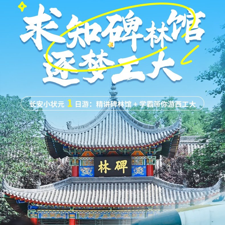 西安航天展 学霸带你游西北工业大学/碑林讲解研学一日游私家团