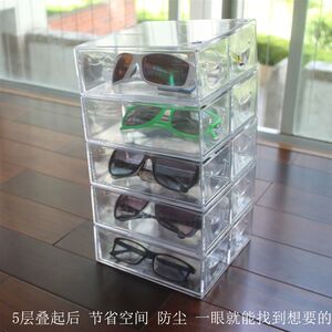
Desktop multi-layer glasses g sunglasses tape webbing jewelry storage rack drawer type glasses storage display display