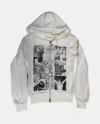 [No Holidays during the New Year] Hysteric Glamour Hysterical Comic Portrait Zip-Up Hoodie