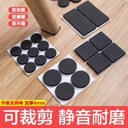 Anti-slip rubber table foot pads for tables and chairs