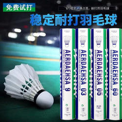 Authentic Official Eunice Badminton As9/05 Flight-Stable and Durable Yys Training and Competition Balls, Pack of 12