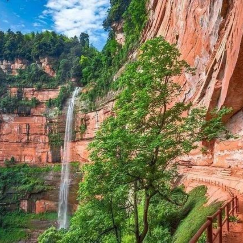 赤水一日游直通车-大瀑布 + 佛光岩,邂逅震撼瀑布与丹霞胜景