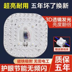 Kitchen Lamp Led Ceiling Lamp Wick Super Bright Energy-Saving Renovation Lamp Panel Light Source Replacement Ring Lamp Balcony Lamp