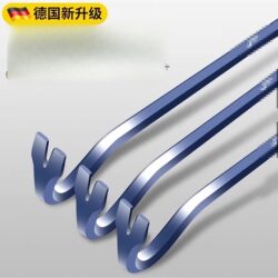 Nail-Pulling Pry Bar Tool, Woodworking Special Tool, Hexagonal Threaded Steel, Self-Defense Industrial-Grade Machine Pick, Flat Head, Wooden Frame Flat