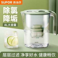 Supor Water Purifier Kettle for Home Use, Tap Water Filter Kettle, Removes Limescale and Chlorine, Kitchen Water Filter Cup, Water Purifier Filter Cartridge
