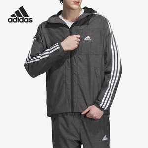
Adidas/Adidas official genuine denim style men's sports and casual hooded jacket IK7325